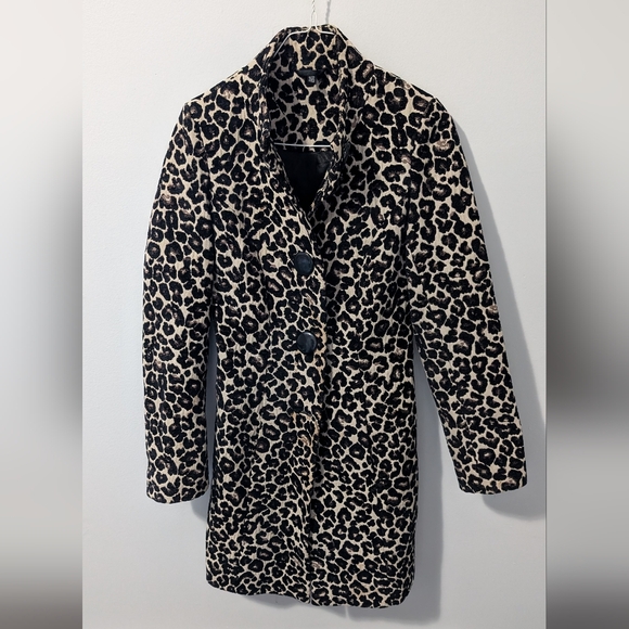 60s Style Leopard Print Coat - Picture 2 of 12